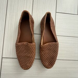 Nisolo Chestnut Woven Slip-On Loafers